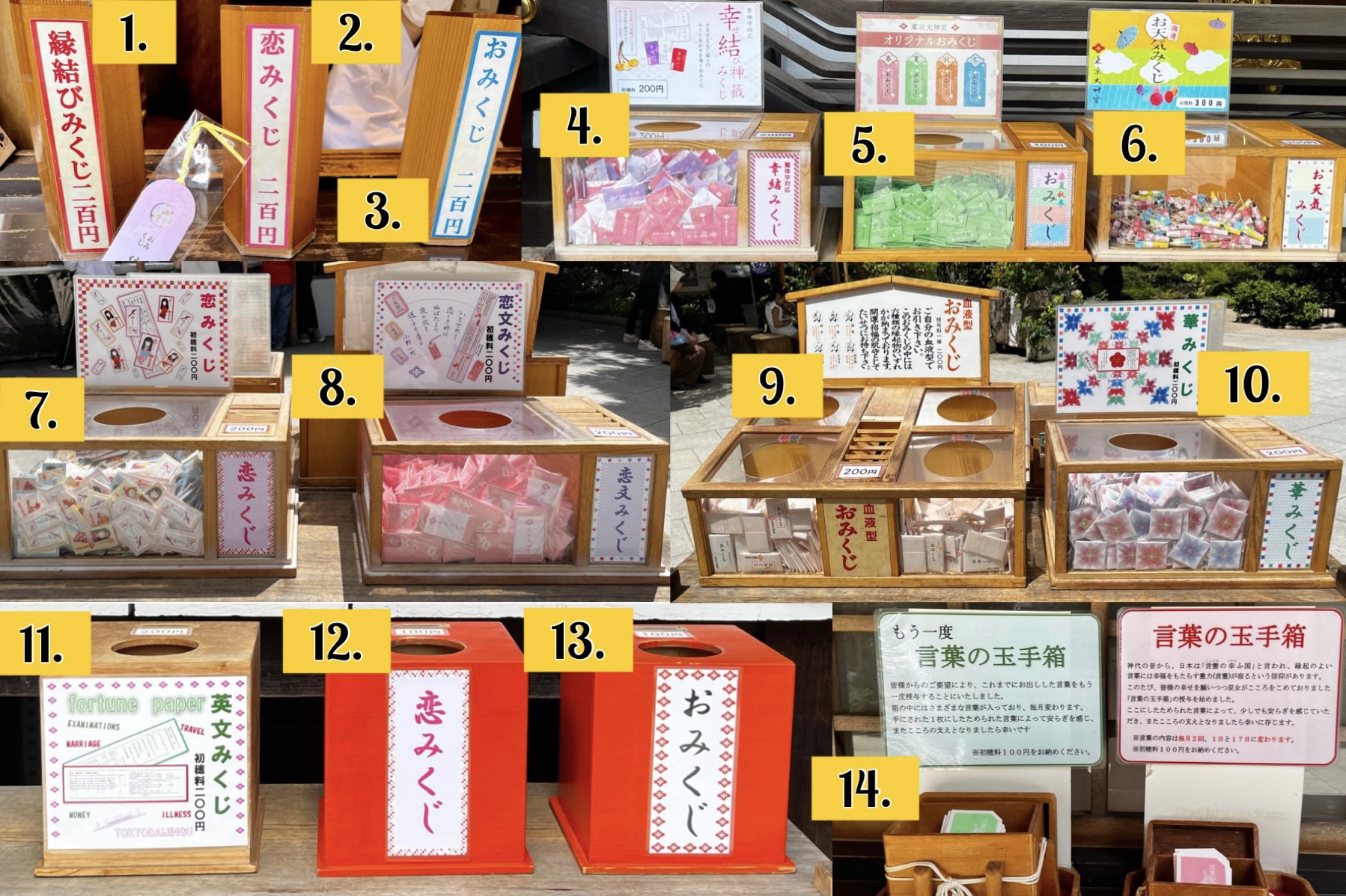 東京大神宮
おみくじ一覧